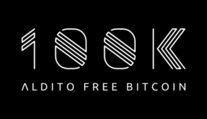 100k Aldito Free Bitcoin Logo
